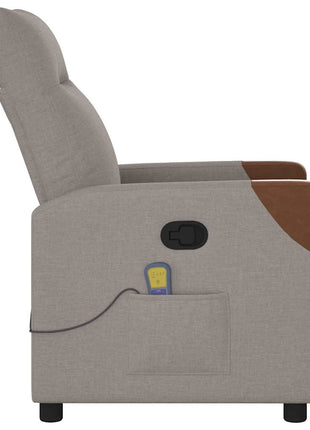 Massagestoel Verstelbaar Stof Taupe