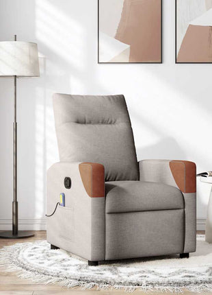 Massagestoel Verstelbaar Stof Taupe